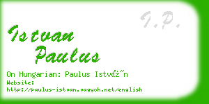 istvan paulus business card